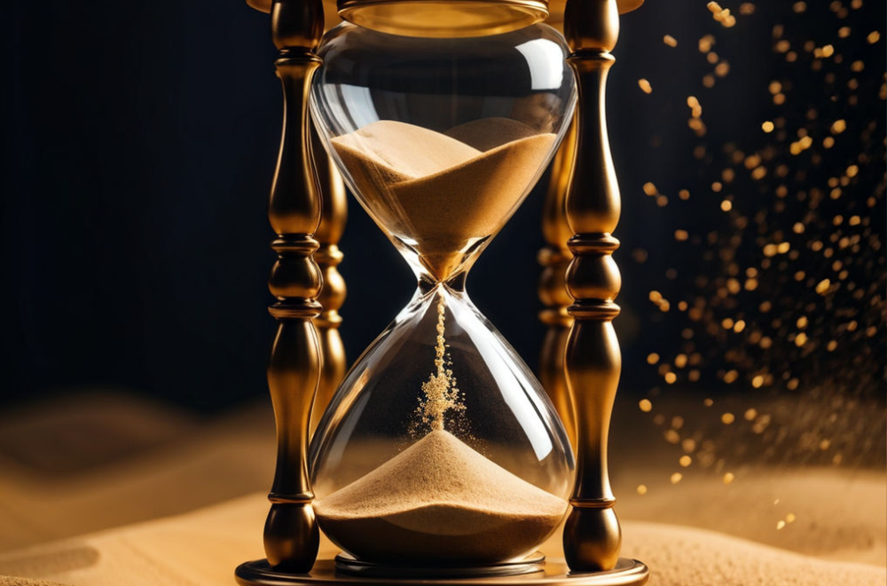 Clessidra che rappresenta la gestione del tempo