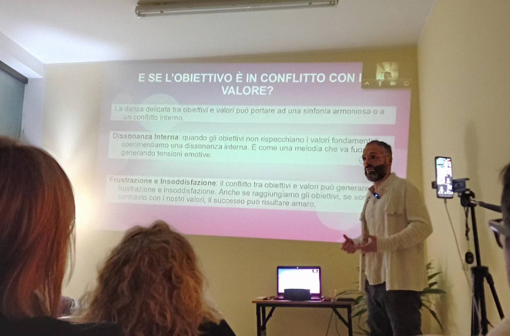Superare i conflitti interiori per trasformare le sfide in opportunità: un momento di formazione illuminante su come valori e obiettivi possono allinearsi per una vita più autentica.