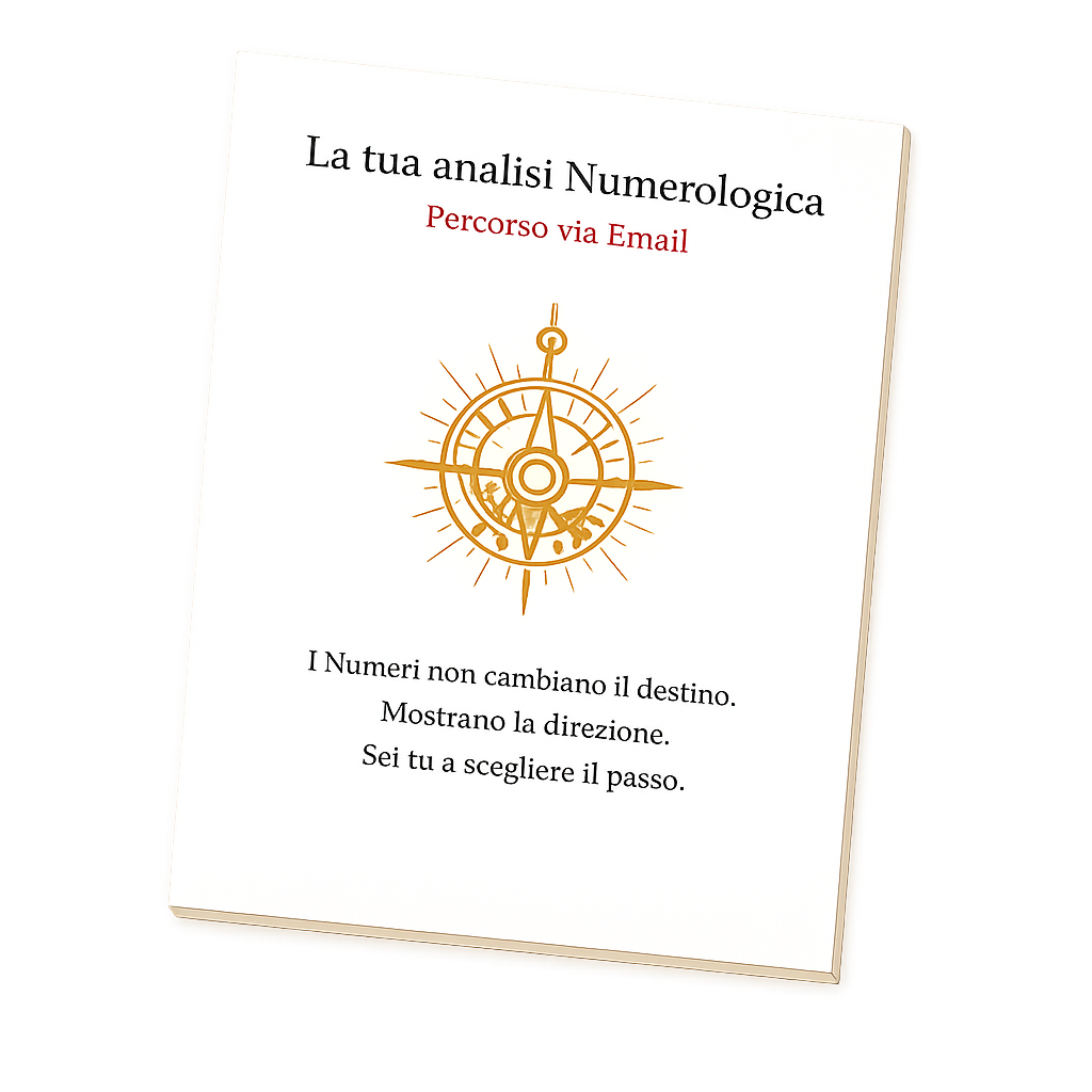 PDF personalizzato di analisi numerologica via email