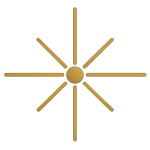 Simbolo dorato della consulenza numerologica dedicato ai Numeri principali e all’identità personale.