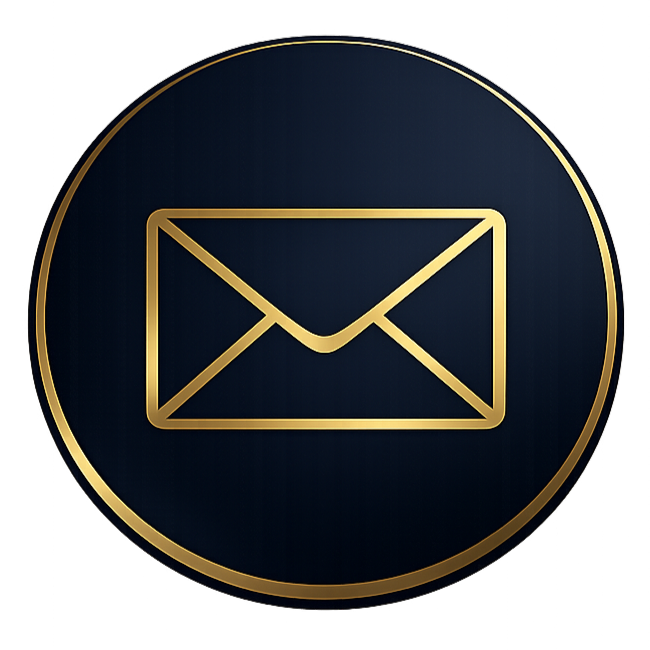 Icona dorata della lettura numerologica via email del Metodo ConTatto Alchemico.